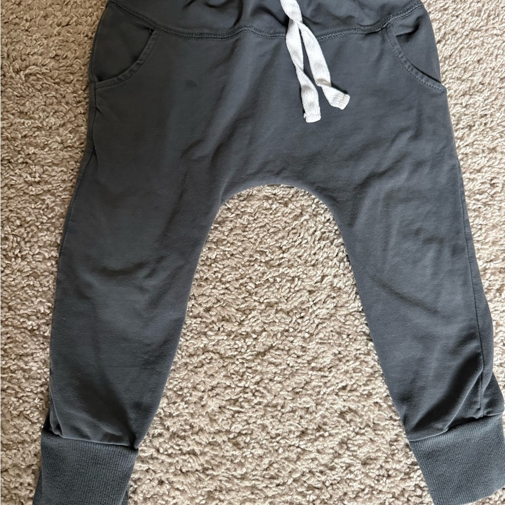 Little Bipsy Charcoal Gray Drawstring Jogger Pants